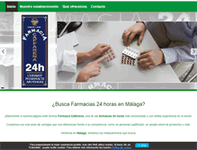 Tablet Screenshot of farmaciacaffarena.net